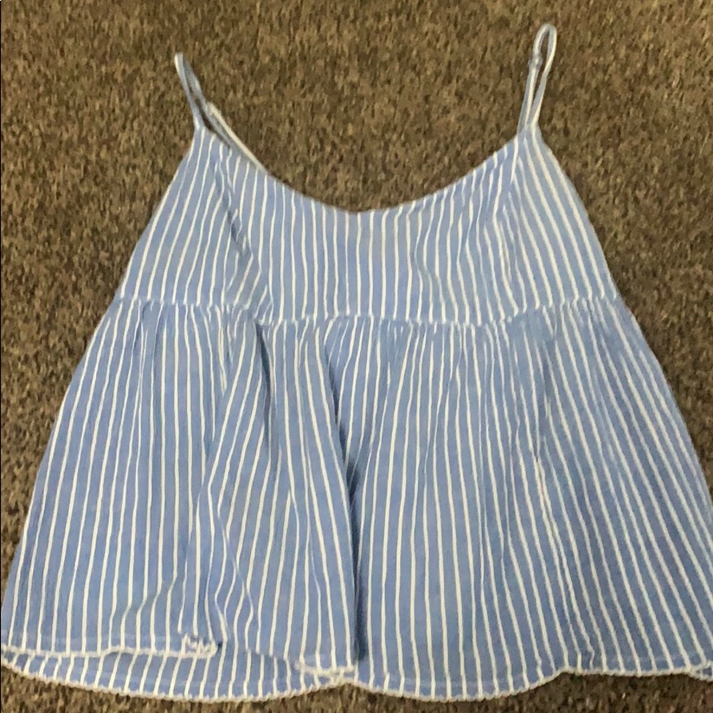 Simple baby blue top